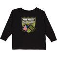 thumbnail image 3 of Inktastic Proud Military Goddaughter Girls Long Sleeve Toddler T-Shirt, 3 of 5