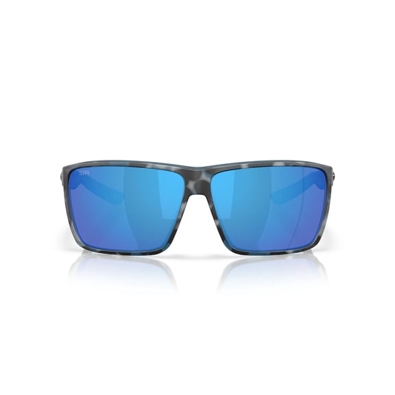 Costa Del Mar Men's Polarized Rincon II Sunglasses, Deep Water Camo/Blue Mirror Polarized Glass 580G Lenses, Size 64