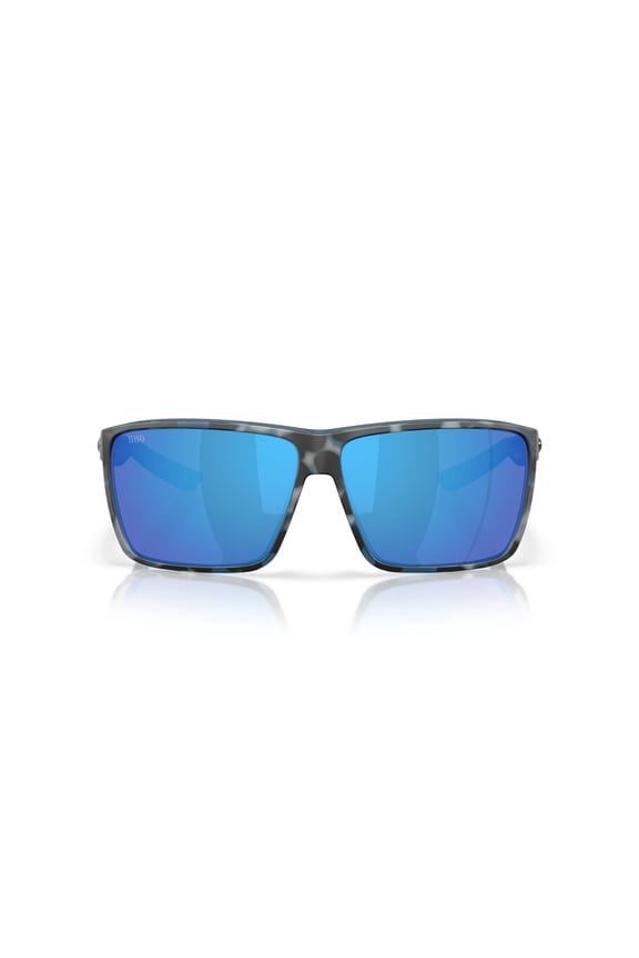 Men's Size 64 Polarized Rincon II Sunglasses, Deep Water Camo/Blue Mirror 580G