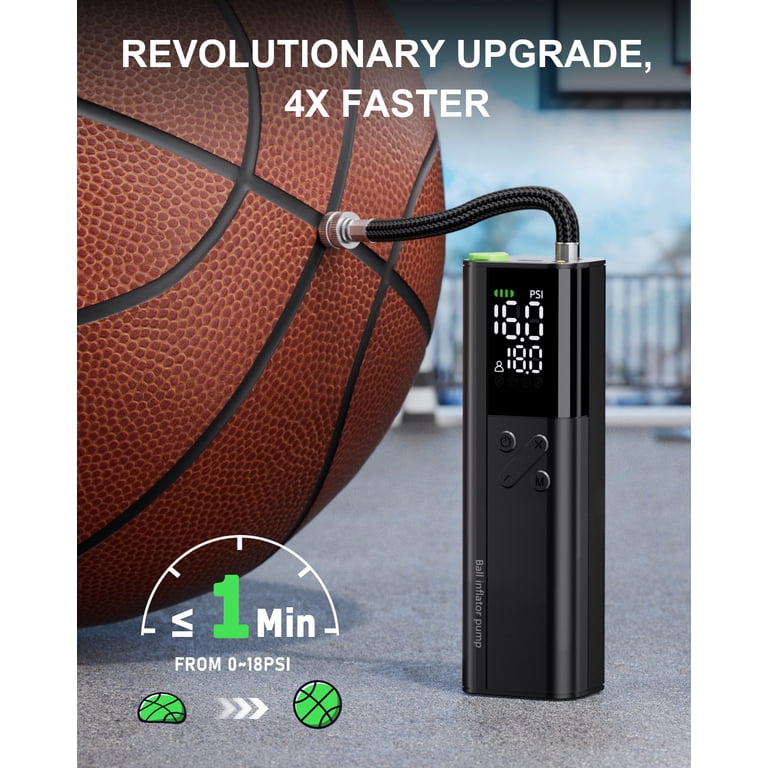 Great Ball Pump – Ballpumpe Mit T-Griff, 29 Cm, 1,4 Bar, Inkl. Nadel Und Schlauch, Für Basketball, Fußball, Volleyball Uvm.