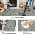 thumbnail image 5 of BERTHMEER 3'x5' Small Washable Area Rugs for Office Kitchen Entryway Bedroom Non-slip Rugs,Gray, 5 of 6