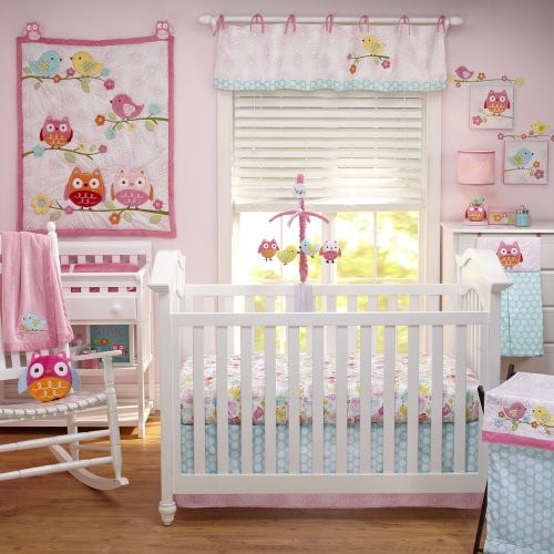 NoJo 4-pc. Love Birds Crib Bedding Set