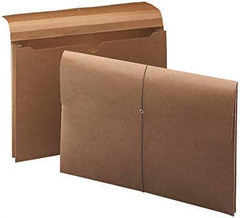 Expanding File Wallet With Flap And Cord Closure, 2" Expansion, Legal