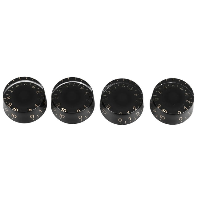 4PCS Top Hat Knobs Electric Guitar Volume Tone Adjustment, Durable Plastic Material, Rotation, Universal Compatibility, Unique Design, 4PCS Total For Replace And Use