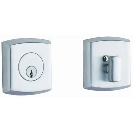 Baldwin Hardware Soho Single - Baldwin Soho Deadbolt with Single Cylinder in Polished Chrome