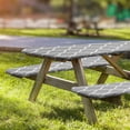 thumbnail image 2 of AUQ Table Cloth Rectangle Table,Protect Your Table From Food Spills and Dust Plaid Tablecloth,Wipe Clean with A Damp Cloth Table Cloths for 6 Foot Rectangle Tables,Black and White Check, 2 of 5