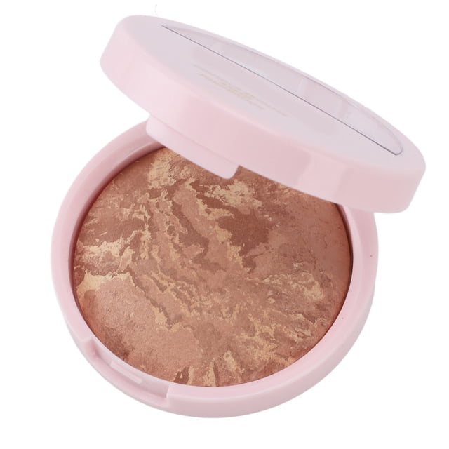 Bronze Setting Powder 9g Marbleized Moisturizing Bronzing Powder for Highlighting Contour Sun Kissed Soft Radiance 3 Years Shelf Life
