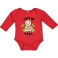 thumbnail image 3 of Inktastic Cute Sloth I Love My Yaya with Green Leaves Boys or Girls Long Sleeve Baby Bodysuit, 3 of 5