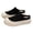 Black, variant on Viluyesy Women's Platform Sneakers Chunky Slip On Comfortable Breathable Knit Walking Shoes Non Slip Casual Flats Yellow Size 8