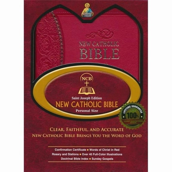 Catholic Book Publishing  Confirmation Edition NCB St. Joseph New Catholic Bible, Red Dura-Lux