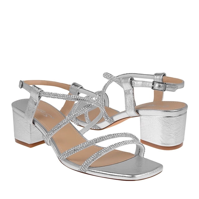 SANDALIAS DE FIESTA DAMA SENTIES 84-853 SIMIPIEL PLATA