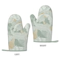 thumbnail image 2 of XMXT Silicone Oven Mitts, Classical Leaves Hand Painted Thickened Non-Slip Baking Gloves for Kitchen Cooking Grill, 2 Pcs, 2 of 9