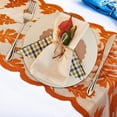 thumbnail image 4 of Table De Encaje De Hoja De Arce Runner De Otoño Decoración De La Mesa Del Mantel Para La Temporada De Cosecha De Acción De Gracias, 4 of 7