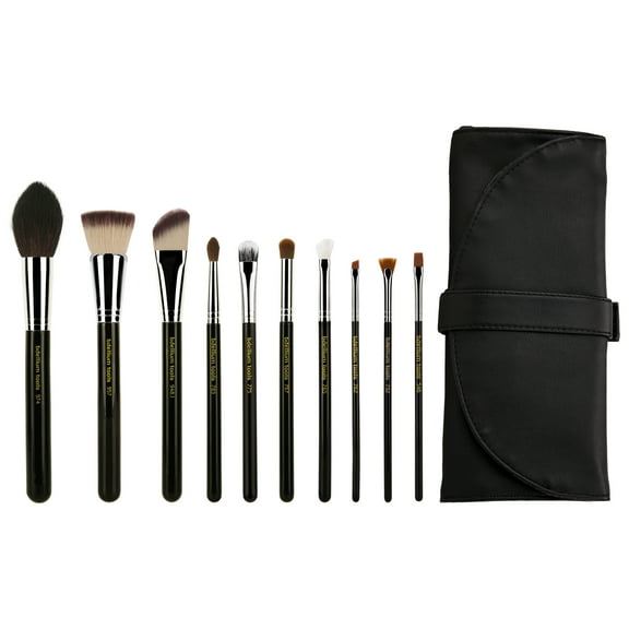 Bdellium Tools Professional Makeup Maestro Series The Key Essential 10pc. Brush Set with Roll-Up Pouch