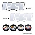 thumbnail image 3 of Yeacher Upgraded 3D Wireless Remote Digital RGB LED Alarm Clock USB Powered Time/Temperature/Date Display 115-Color Changing 3-Level Brightness Sound Control Humidity/Countdown/Snoozing Functions Wall, 3 of 7
