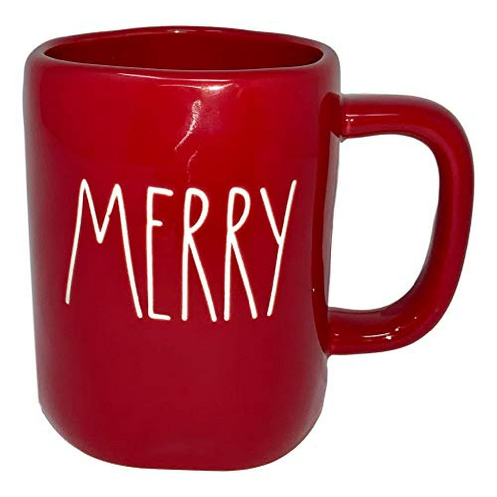 RAE DUNN RED MERRY MUG - Artisan Collection BY MAGENTA - Beautiful Red ...