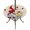 Light pink, variant on Round Outdoor Tablecloth with Umbrella Hole and Zipper, Gnomes Tablecloth with Elastic Waterproof, White Yellow Daisy Floral Country Garden Floral Patio Table Covers for 55" - 60" Picnic Pool Tables