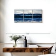 thumbnail image 3 of Elephant Stock Beach Summer Surf Wall Art - Horizontal Multi Panel Canvas - Living Room Wall Decor - Beach Multi Panel - Blue And Decor By Sally Swatland - 32" x 15", 3 of 8