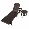 thumbnail image 2 of WestinTrends Dylan 2 Piece Poly Reclining Chaise Lounge, Dark Brown, 2 of 2