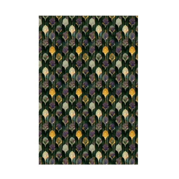 Canvas Wall Art - Treechild 'Romantic Ginko Pattern' Wall Art for Living Room, Bedroom, or Office D?cor by Trademark Fine Art - 22 x 32 Inches