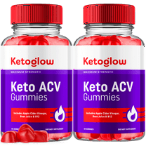 Keto Glow Keto Apple Cider Vinegar Gummies Max Strength ACV Supplement 120 Gummies