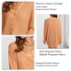thumbnail image 5 of Cárdigan De Punto De Longitud Media Manga Larga Suelta Mujer Solapa Top Botón Delantero Abierto para Otoño Naranja S, 5 of 6