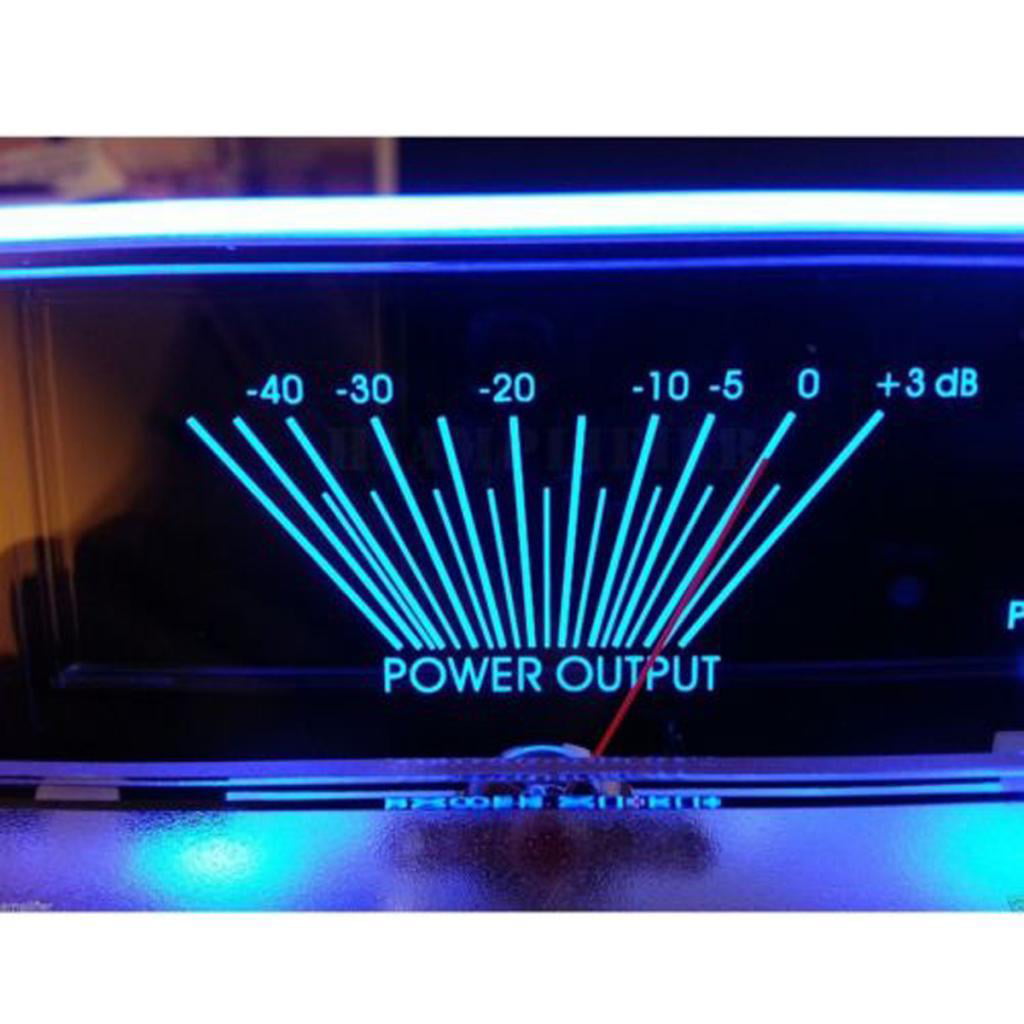 Power Amplifier Panel Dual Analog VU Meter Audio Level dB Meter With BackLit Hot
