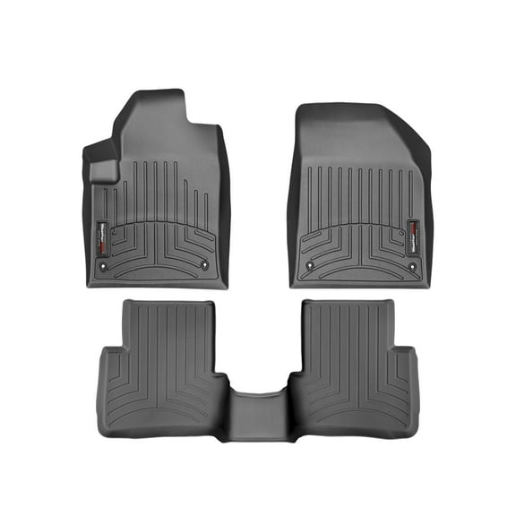 WeatherTech Custom Fit FloorLiners compatible with 2013-2016 Dodge Dart - 1st & 2nd Row, Black