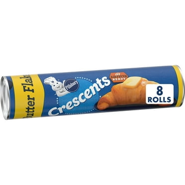 Pillsbury Crescent Rolls, Butter Flake Refrigerated Canned Pastry Dough, 8 Rolls, 8 oz