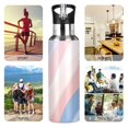 thumbnail image 7 of Yayeee 20oz Insulated Water Bottle Double Wall Stainless Steel with Flip Straw Lid, Abstract Blue, 7 of 7