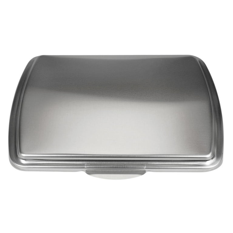  GEEOOLLAH 9 x 13-inch Non-Stick Metal Cake Pan with Lid,  Silver, Alloy Steel: Home & Kitchen