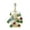 Yellow, variant on deevoka Glass Christmas Tree Ornament Glass Statue Indoor Holiday Tabletop Xmas Tree Yellow