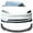 Matte Carbon Fiber Print, variant on Ikon Motorsports Front Bumper Lip Compatible with 2024-2026 Tesla Model 3, IKON Style Gloss Carbon Fiber Print Lower Air Dam Chin 3PCS Injection PP