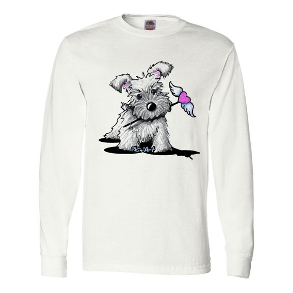 Inktastic Schnauzer with Heart Long Sleeve T-Shirt