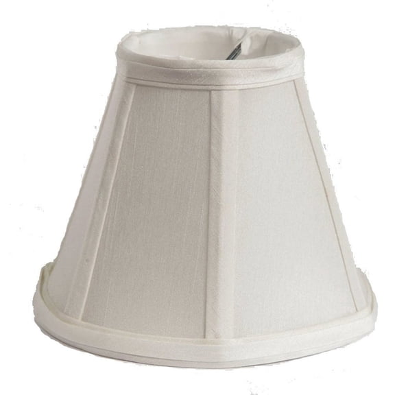 Urbanest Silk Chandelier Bell Clip-on Shade, 3″ Top × 6″ Bottom × 5″ Slant Height – Replacement Lamp Shades for Chandelier, Pendant Light, Wall Sconce & Small Table Lamp, 1-Piece, Off White