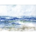 thumbnail image 2 of Swatland, Sally 32x25 Black Ornate Wood Framed with Double Matting Museum Art Print Titled - Soft Ocean Waters I, 2 of 4
