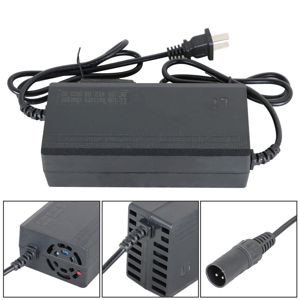24V 0.6A Electric Scooter Battery Charger - Compatible With EZip 400, 500, 650, 750, 900 Models (Includes Power Cord)