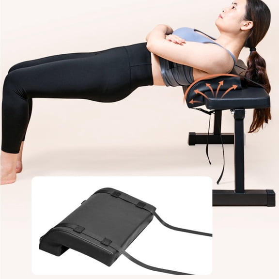 Abbraccia Hip Thrust Pad Glute Bridge Pad Barbell Cushion Thick Cushioned Anti Slip Design for Home Gym and Fitness Enthusiasts
