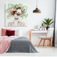 thumbnail image 2 of Stupell Conceptual Flower Face Woman Botanical & Floral Painting Gallery Wrapped Canvas Print Wall Art, 2 of 7