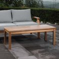 thumbnail image 6 of Modway Marina Outdoor Patio Teak Rectangle Coffee Table in Natural, 6 of 6