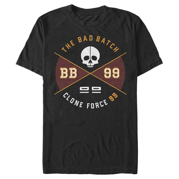 Men's Star Wars: The Bad Batch Skull Logo  Graphic Tee Black 2X Large