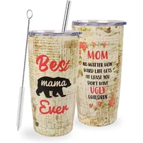 Mothers Christmas Gifts From Daughter, Thanksgiving Day Gifts From Son, Stainless Steel Tumbler 20 Oz Travel Mug, Birthday Gifts for Mom, Mom Birthday Gifts From Son, Mothers Day Gifts for Mom