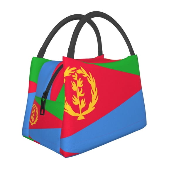 Insulated Lunch Tote Bag Eritrea Flag Lunch Bag For Women Men