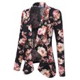 thumbnail image 2 of Doublju Women's Long Sleeve Draped Wide Shawl Lapel Blazer with Plus Size, 2 of 4