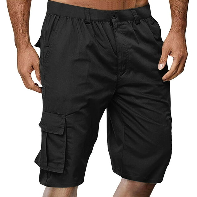 Pantalon Cargo pour Homme Coupe Ajustée Léger Confortable Plein Air Randonnée Travail Décontracté Tenue Quotidienne pour le Printemps et l'Été