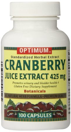Optimum Cranberry Juice Extract Capsules, 425 mg, 100 Count