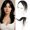 #01 Dark Black, variant on DAPRZIY clip-on bangs, lifelike human hair clip-on bangs, invisible 3D 360° coverage air bangs, light and flowing bangs.