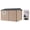 Brown + black, variant on 10x8FT Outdoor Storage Shed with Pushable Window,LED Lamp,Pegboard,Metal Garden Shed with Sloping Roof,Breathable Vent and Lockable Doors, Steel Tool Shed for Patio Garden, Garage, Backyard, Poolside