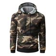 thumbnail image 2 of Chic camuflaje hombres manga larga raglán otoño invierno sudaderas con capucha (verde XXL) Likrtyny Para estrenar, 2 of 4