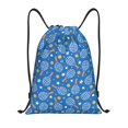 thumbnail image 1 of Saiise Tennis Pattern Sports Drawstring Backpack - String Swim Gym Bag with Wet Proof Pocket for Women&Men-Medium, 1 of 6